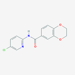 molecular formula C14H11ClN2O3 B317289 N-(5-chloropyridin-2-yl)-2,3-dihydro-1,4-benzodioxine-6-carboxamide 