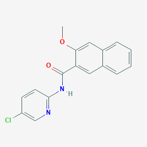 molecular formula C17H13ClN2O2 B317291 N-(5-chloropyridin-2-yl)-3-methoxynaphthalene-2-carboxamide 