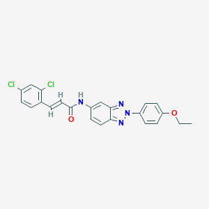 molecular formula C23H18Cl2N4O2 B317299 (2E)-3-(2,4-dichlorophenyl)-N-[2-(4-ethoxyphenyl)-2H-benzotriazol-5-yl]prop-2-enamide 