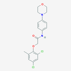 2-(2,4-dichloro-6-methylphenoxy)-N-(4-morpholin-4-ylphenyl)acetamide