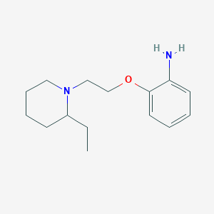 molecular formula C15H24N2O B3173033 2-[2-(2-Ethyl-piperidin-1-YL)-ethoxy]-phenylamine CAS No. 946768-06-5