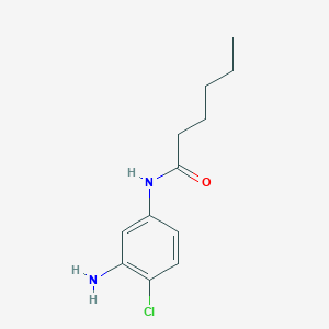 molecular formula C12H17ClN2O B3173039 N-(3-Amino-4-chlorophenyl)hexanamide CAS No. 946769-52-4