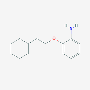 molecular formula C14H21NO B3173044 2-(2-Cyclohexylethoxy)aniline CAS No. 946772-09-4