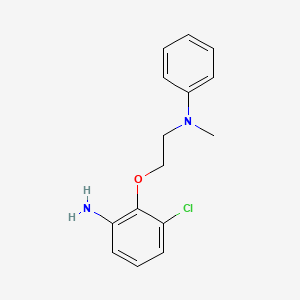 molecular formula C15H17ClN2O B3173062 N-[2-(2-Amino-6-chlorophenoxy)ethyl]-N-methyl-N-phenylamine CAS No. 946772-45-8