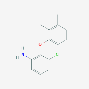 molecular formula C14H14ClNO B3173064 3-Chloro-2-(2,3-dimethylphenoxy)aniline CAS No. 946772-57-2