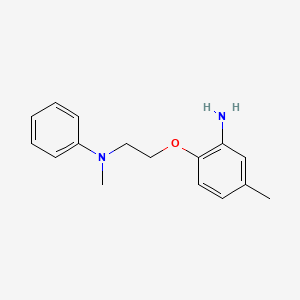 molecular formula C16H20N2O B3173148 N-[2-(2-Amino-4-methylphenoxy)ethyl]-N-methyl-N-phenylamine CAS No. 946773-58-6
