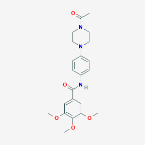 N-[4-(4-acetylpiperazin-1-yl)phenyl]-3,4,5-trimethoxybenzamide