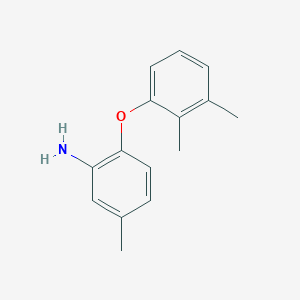molecular formula C15H17NO B3173160 2-(2,3-Dimethylphenoxy)-5-methylaniline CAS No. 946773-70-2