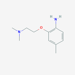 molecular formula C11H18N2O B3173194 2-[2-(Dimethylamino)ethoxy]-4-methylaniline CAS No. 946774-01-2