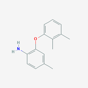 molecular formula C15H17NO B3173209 2-(2,3-Dimethylphenoxy)-4-methylaniline CAS No. 946774-25-0