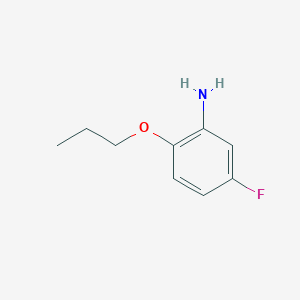 molecular formula C9H12FNO B3173246 5-Fluoro-2-propoxyaniline CAS No. 946774-77-2