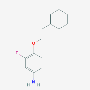 molecular formula C14H20FNO B3173384 4-(2-Cyclohexylethoxy)-3-fluoroaniline CAS No. 946785-45-1