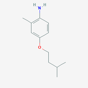 molecular formula C12H19NO B3173413 4-(Isopentyloxy)-2-methylaniline CAS No. 946785-89-3