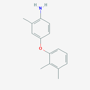 molecular formula C15H17NO B3173420 4-(2,3-Dimethylphenoxy)-2-methylaniline CAS No. 946786-01-2