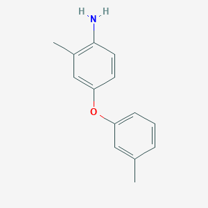 molecular formula C14H15NO B3173429 2-Methyl-4-(3-methylphenoxy)aniline CAS No. 946786-16-9