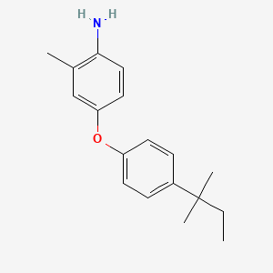 molecular formula C18H23NO B3173432 2-Methyl-4-[4-(tert-pentyl)phenoxy]aniline CAS No. 946786-28-3