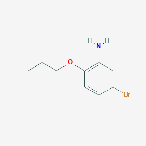 molecular formula C9H12BrNO B3173460 5-溴-2-丙氧基苯胺 CAS No. 946786-50-1