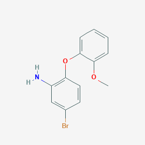 molecular formula C13H12BrNO2 B3173463 5-Bromo-2-(2-methoxyphenoxy)aniline CAS No. 946786-62-5