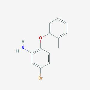 molecular formula C13H12BrNO B3173469 5-Bromo-2-(2-methylphenoxy)aniline CAS No. 946786-65-8