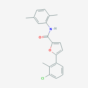 5-(3-chloro-2-methylphenyl)-N-(2,5-dimethylphenyl)-2-furamide