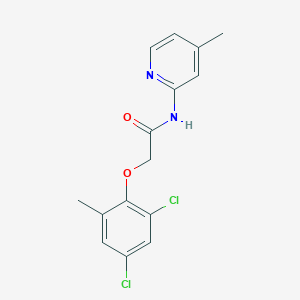 molecular formula C15H14Cl2N2O2 B317351 2-(2,4-dichloro-6-methylphenoxy)-N-(4-methylpyridin-2-yl)acetamide 