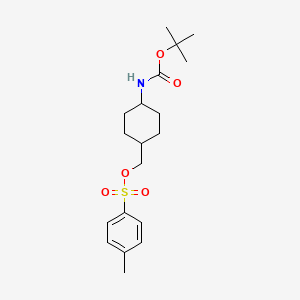 molecular formula C19H29NO5S B3173552 ((1s,4s)-4-((Tert-butoxycarbonyl)amino)cyclohexyl)methyl 4-methylbenzenesulfonate CAS No. 947141-76-6