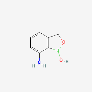 molecular formula C7H8BNO2 B3173563 7-aminobenzo[c][1,2]oxaborol-1(3H)-ol CAS No. 947165-27-7