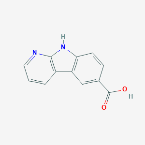 molecular formula C12H8N2O2 B3173572 9H-pyrido[2,3-b]indole-6-carboxylic acid CAS No. 94718-66-8
