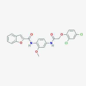 N-(4-{[(2,4-dichlorophenoxy)acetyl]amino}-2-methoxyphenyl)-1-benzofuran-2-carboxamide