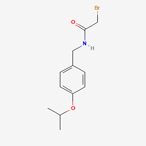 molecular formula C12H16BrNO2 B3173597 2-Bromo-N-(4-isopropoxybenzyl)acetamide CAS No. 947240-36-0