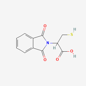 molecular formula C11H9NO4S B3173621 2-(1,3-Dioxo-2,3-dihydro-1H-isoindol-2-YL)-3-sulfanylpropanoic acid CAS No. 94733-89-8