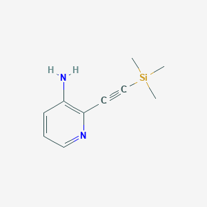 molecular formula C10H14N2Si B3173628 2-((Trimethylsilyl)ethynyl)pyridin-3-amine CAS No. 947330-64-5