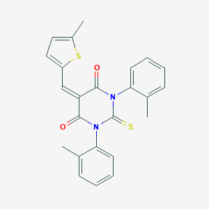 1,3-bis(2-methylphenyl)-5-[(5-methyl-2-thienyl)methylene]-2-thioxodihydro-4,6(1H,5H)-pyrimidinedione