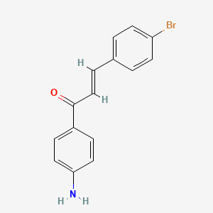 molecular formula C15H12BrNO B3173657 (2E)-1-(4-aminophenyl)-3-(4-bromophenyl)prop-2-en-1-one CAS No. 948840-96-8