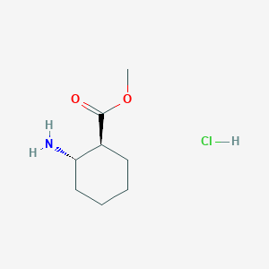 molecular formula C8H16ClNO2 B3173665 (1S,2S)-Methyl 2-aminocyclohexanecarboxylate hydrochloride CAS No. 948915-94-4