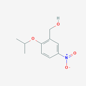 molecular formula C10H13NO4 B3173669 Benzenemethanol, 2-(1-methylethoxy)-5-nitro- CAS No. 948992-35-6