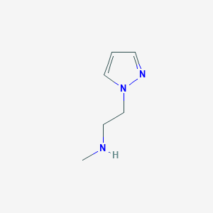 molecular formula C6H11N3 B3173701 methyl[2-(1H-pyrazol-1-yl)ethyl]amine CAS No. 949100-10-1