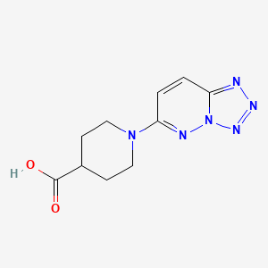 molecular formula C10H12N6O2 B3173705 1-(Tetrazolo[1,5-b]pyridazin-6-yl)piperidine-4-carboxylic acid CAS No. 949285-98-7