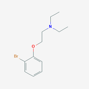 molecular formula C12H18BrNO B3173735 2-(2-bromophenoxy)-N,N-diethylethanamine CAS No. 94982-02-2