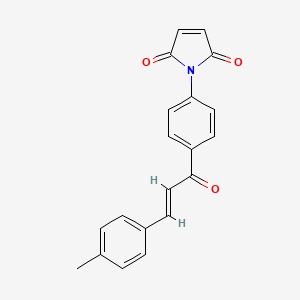 molecular formula C20H15NO3 B3173750 1-{4-[(2E)-3-(4-Methylphenyl)prop-2-enoyl]phenyl}-1H-pyrrole-2,5-dione CAS No. 949923-53-9