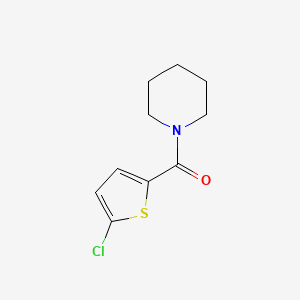 molecular formula C10H12ClNOS B3173782 (5-Chlorothiophen-2-yl)(piperidin-1-yl)methanone CAS No. 950237-38-4