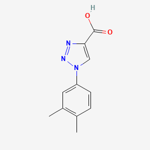 molecular formula C11H11N3O2 B3173813 1-(3,4-dimethylphenyl)-1H-1,2,3-triazole-4-carboxylic acid CAS No. 950271-96-2