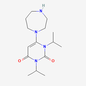 molecular formula C15H26N4O2 B3173821 6-(1,4-Diazepan-1-yl)-1,3-diisopropylpyrimidine-2,4(1H,3H)-dione CAS No. 950275-82-8