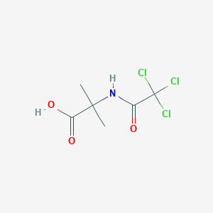 molecular formula C6H8Cl3NO3 B3173847 2-Methyl-N-(2,2,2-trichloroacetyl)alanine CAS No. 95038-13-4