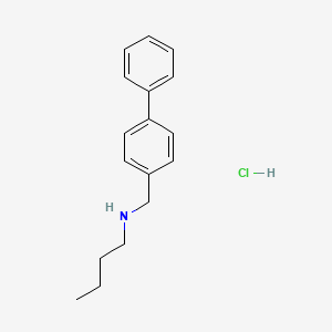 molecular formula C17H22ClN B3173879 Butyl[(4-phenylphenyl)methyl]amine hydrochloride CAS No. 950684-36-3