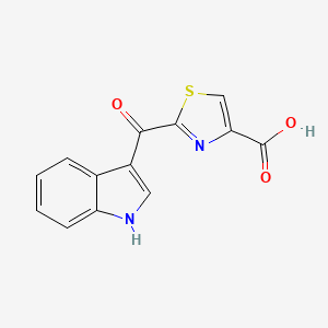 molecular formula C13H8N2O3S B3173900 2-[(1H-Indole-3-yl)carbonyl]thiazole-4-carboxylic acid CAS No. 951207-88-8