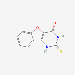 molecular formula C10H6N2O2S B3173901 2-thioxo-2,3-dihydro[1]benzofuro[3,2-d]pyrimidin-4(1H)-one CAS No. 951304-83-9