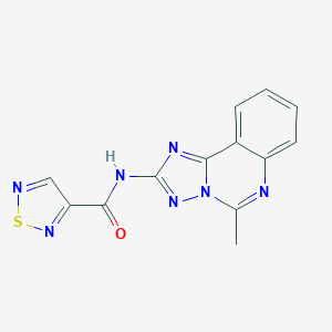 molecular formula C13H9N7OS B317391 N-(5-methyl[1,2,4]triazolo[1,5-c]quinazolin-2-yl)-1,2,5-thiadiazole-3-carboxamide 