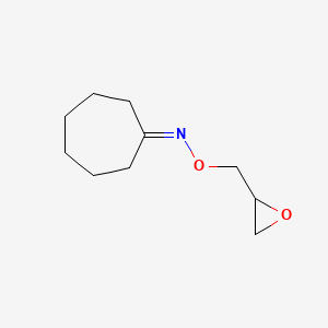 molecular formula C10H17NO2 B3173965 Cycloheptanone O-oxiranylmethyl-oxime CAS No. 951625-72-2