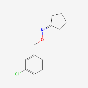 molecular formula C12H14ClNO B3173968 N-[(3-chlorophenyl)methoxy]cyclopentanimine CAS No. 951625-73-3